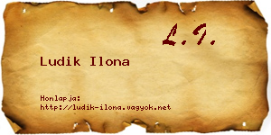 Ludik Ilona névjegykártya
